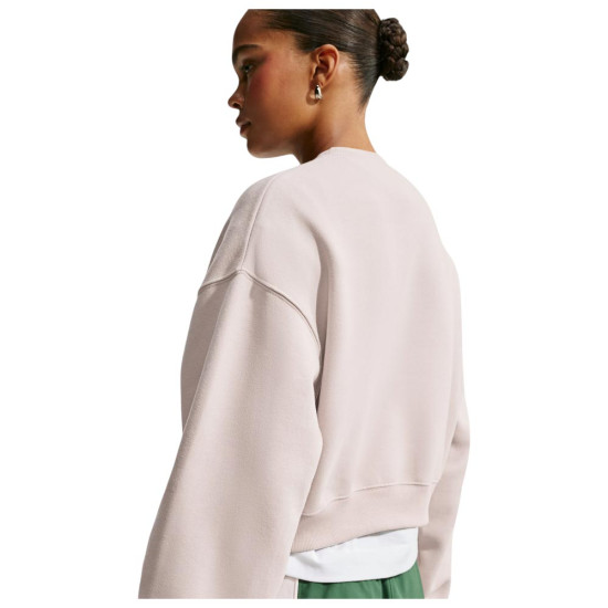 Nike Γυναικείο φούτερ Studio Fleece Medium Weight Oversized Cropped Crew